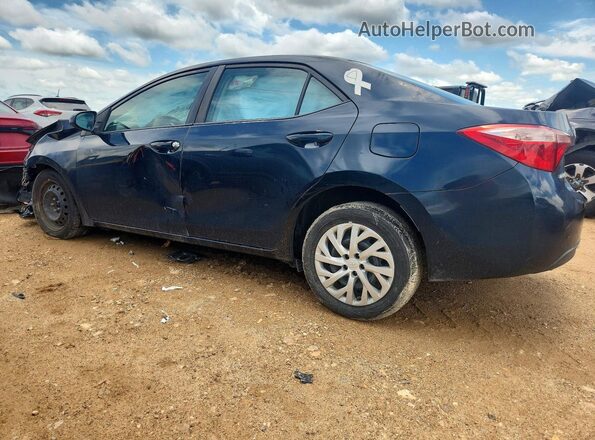 2T1BURHE7JC066893 2018 TOYOTA COROLLA Blue Rear left