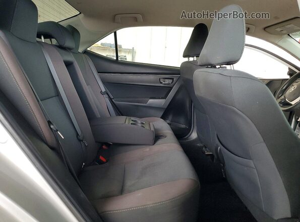 2T1BURHE7KC196870 2019 TOYOTA COROLLA Silver უკანა სავარძლების ხედი