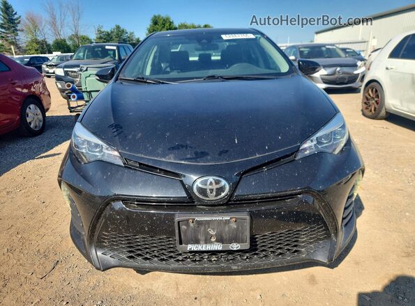 2T1BURHE7KC242374 2019 TOYOTA COROLLA Black Front view