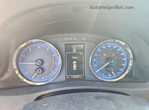 2T1BURHE7KC242374 2019 TOYOTA COROLLA Black Instrument cluster view