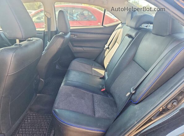 2T1BURHE7KC242374 2019 TOYOTA COROLLA Black Rear seats view