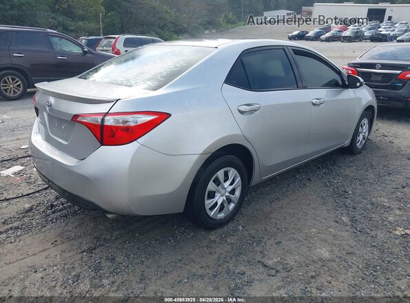 2T1BURHE8GC486316 2016 TOYOTA COROLLA Silver Задня права чверть