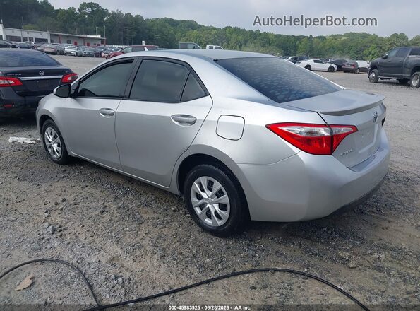 2T1BURHE8GC486316 2016 TOYOTA COROLLA Silver Задня ліва чверть