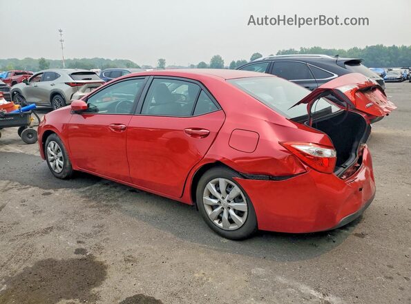 2T1BURHE8GC486770 2016 TOYOTA COROLLA Красный Задняя левая четверть