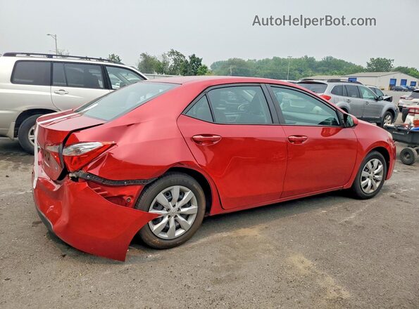 2T1BURHE8GC486770 2016 TOYOTA COROLLA Красный Задняя правая четверть