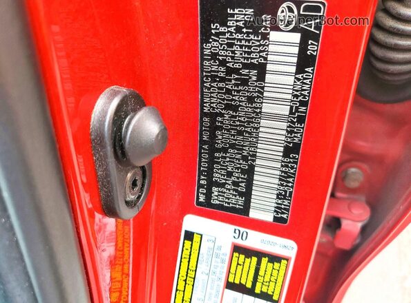 2T1BURHE8GC486770 2016 TOYOTA COROLLA Красный Вид подкапотного пространства