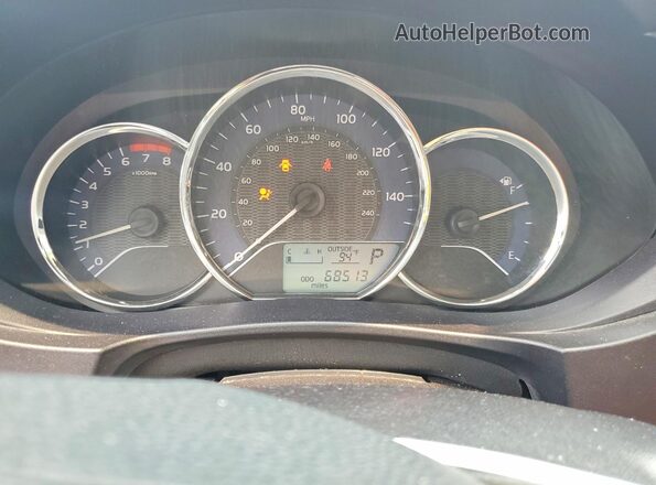 2T1BURHE8GC486770 2016 TOYOTA COROLLA Красный Вид щитка приборов