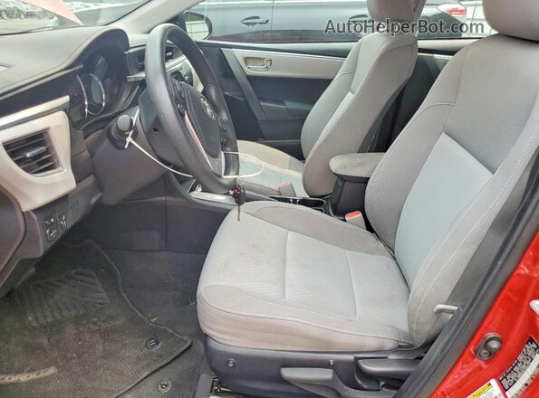 2T1BURHE8GC486770 2016 TOYOTA COROLLA Красный Вид салона спереди