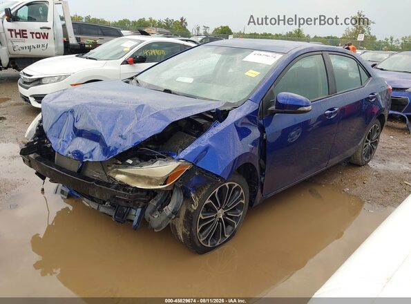 2T1BURHE8GC496960 2016 TOYOTA COROLLA Синий Передняя левая четверть