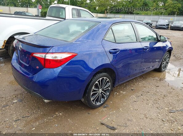 2T1BURHE8GC496960 2016 TOYOTA COROLLA Синий Задняя правая четверть