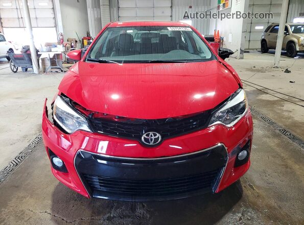 2T1BURHE8GC518830 2016 TOYOTA COROLLA Red Вид спереду