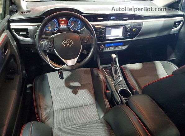 2T1BURHE8GC518830 2016 TOYOTA COROLLA Red Вид панелі приладів