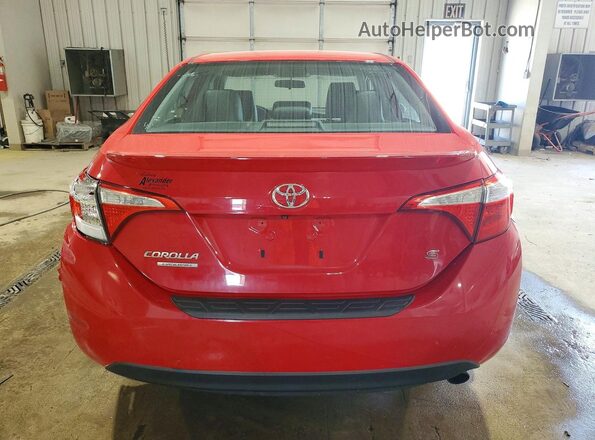 2T1BURHE8GC518830 2016 TOYOTA COROLLA Red Вид ззаду