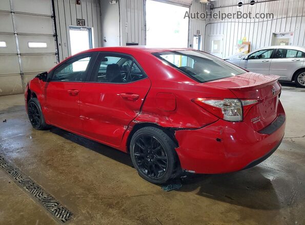 2T1BURHE8GC518830 2016 TOYOTA COROLLA Red Задня ліва чверть