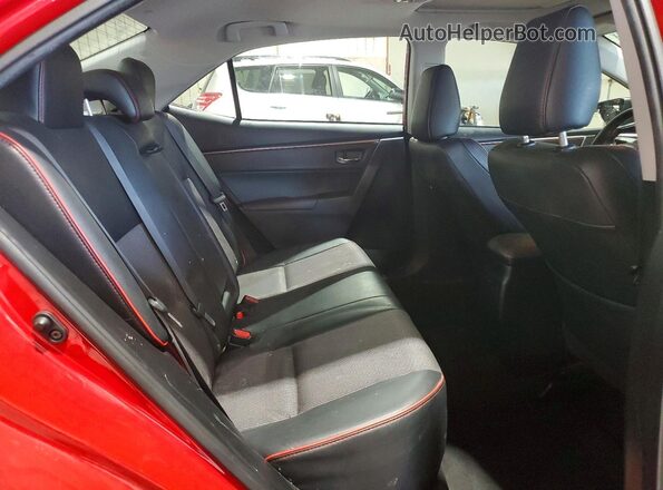 2T1BURHE8GC518830 2016 TOYOTA COROLLA Red Вид задніх сидінь