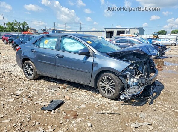 2T1BURHE8GC617857 2016 TOYOTA COROLLA Blue Delantero derecho