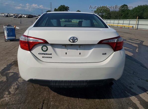 2T1BURHE8GC689836 2016 TOYOTA COROLLA White Вид ззаду