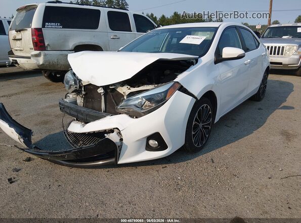2T1BURHE8GC714279 2016 TOYOTA COROLLA White წინა მარცხენა ხედი სამი მეოთხედიდან
