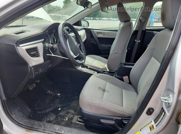 2T1BURHE8GC728859 2016 TOYOTA COROLLA Silver Front interior view