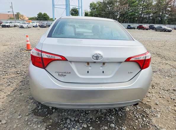2T1BURHE8GC728859 2016 TOYOTA COROLLA Silver Rear view