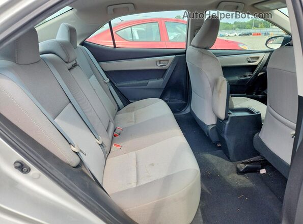 2T1BURHE8GC728859 2016 TOYOTA COROLLA Silver Rear seats view