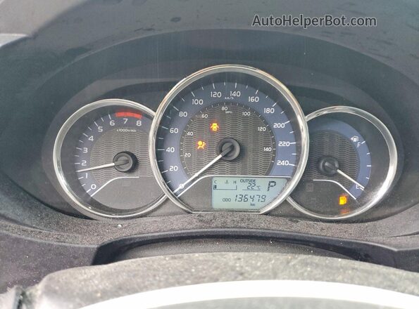2T1BURHE8GC738551 2016 TOYOTA COROLLA White Вид щитка приладів