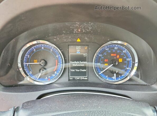 2T1BURHE8HC748126 2017 TOYOTA COROLLA Красный Вид щитка приборов