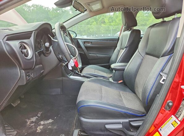 2T1BURHE8HC748126 2017 TOYOTA COROLLA Красный Вид салона спереди