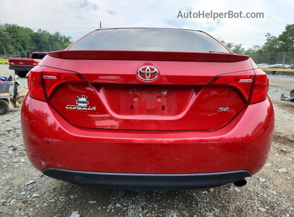 2T1BURHE8HC748126 2017 TOYOTA COROLLA Красный Вид сзади