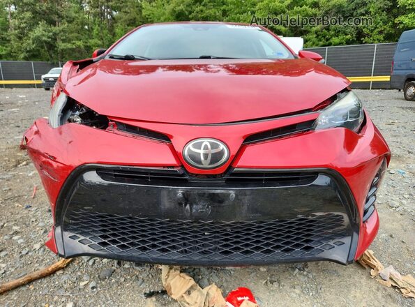 2T1BURHE8HC748126 2017 TOYOTA COROLLA Красный Вид спереди