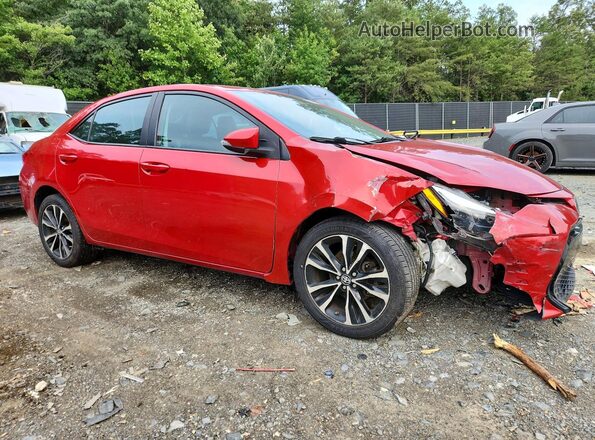 2T1BURHE8HC748126 2017 TOYOTA COROLLA Красный Передняя правая четверть