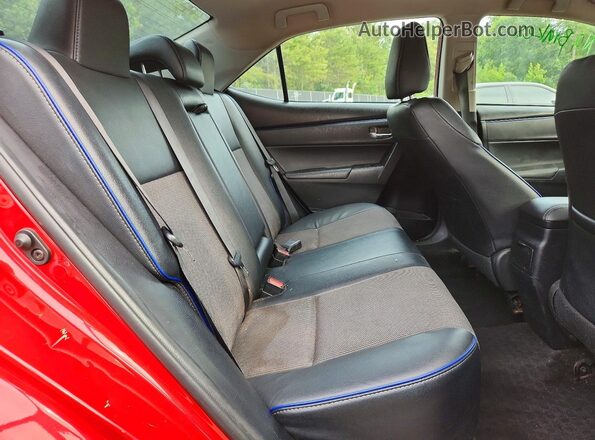 2T1BURHE8HC748126 2017 TOYOTA COROLLA Красный Вид задних сидений