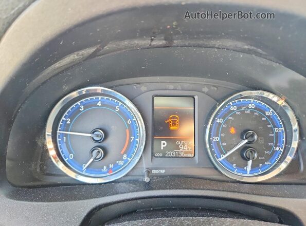 2T1BURHE8HC760633 2017 TOYOTA COROLLA Gray Вид щитка приладів