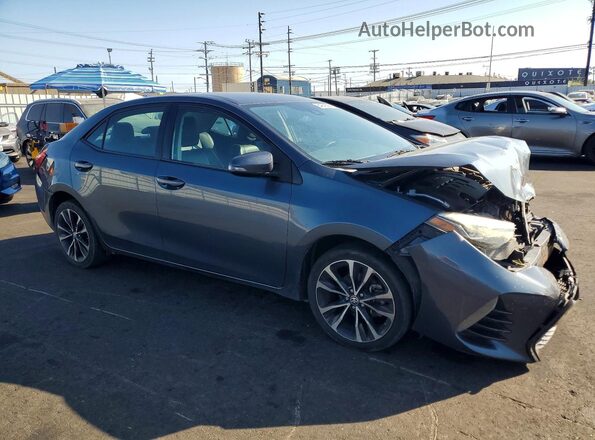 2T1BURHE8HC761832 2017 TOYOTA COROLLA Синий Передняя правая четверть