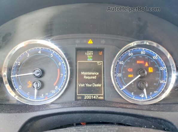 2T1BURHE8HC761832 2017 TOYOTA COROLLA Синий Вид щитка приборов