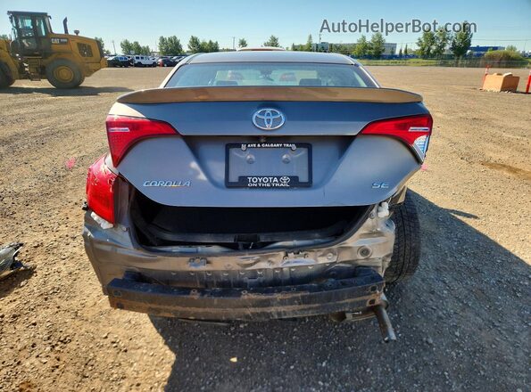 2T1BURHE8HC776220 2017 TOYOTA COROLLA Gray Rear view