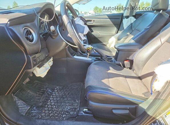 2T1BURHE8HC776220 2017 TOYOTA COROLLA Gray Front interior view