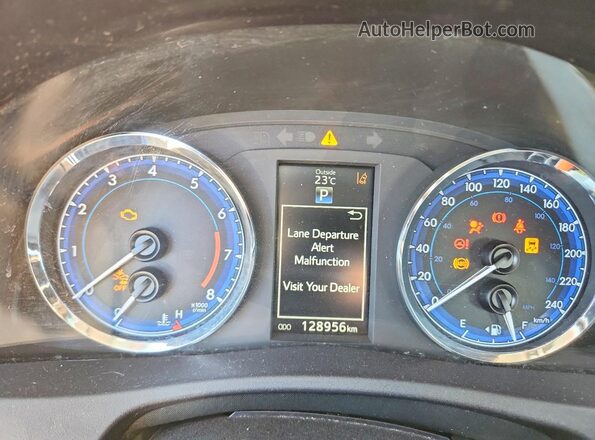2T1BURHE8HC776220 2017 TOYOTA COROLLA Gray Instrument cluster view