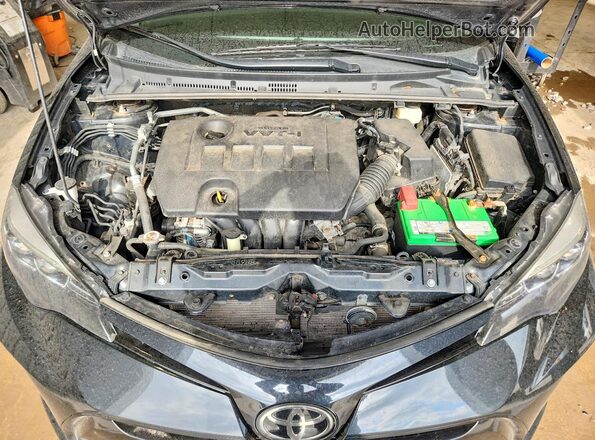 2T1BURHE8HC808261 2017 TOYOTA COROLLA Черный Вид задней части салона