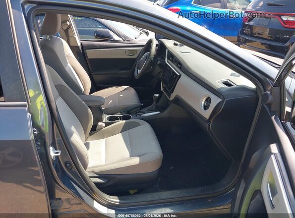 2T1BURHE8HC808891 2017 TOYOTA COROLLA Gray წინა სალონის ხედი