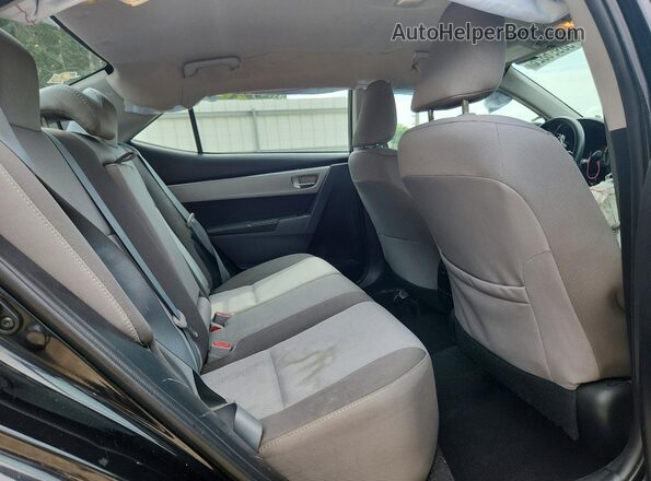 2T1BURHE8HC814707 2017 TOYOTA COROLLA Black Rear seats view