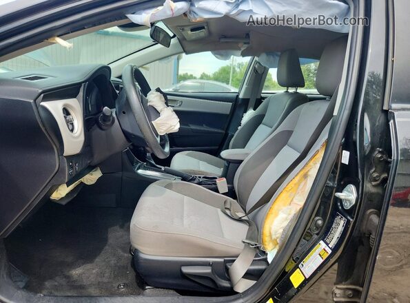 2T1BURHE8HC814707 2017 TOYOTA COROLLA Black Front interior view