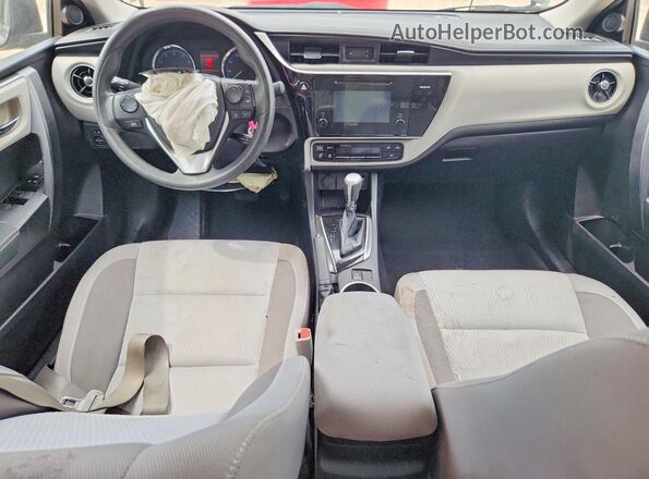 2T1BURHE8HC814707 2017 TOYOTA COROLLA Black Dashboard view