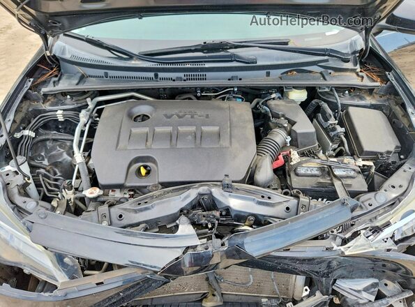 2T1BURHE8HC814707 2017 TOYOTA COROLLA Black Rear interior view