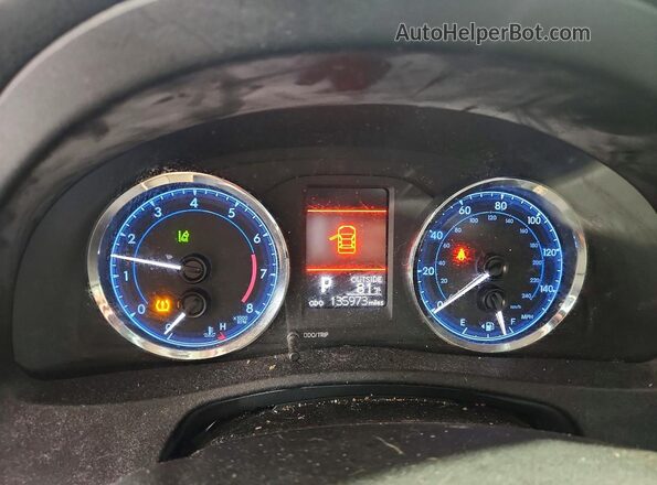 2T1BURHE8HC818921 2017 TOYOTA COROLLA Gray Instrument cluster view