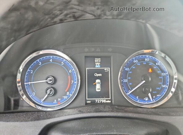 2T1BURHE8HC829997 2017 TOYOTA COROLLA Black ხელსაწყოთა პანელის ხედი