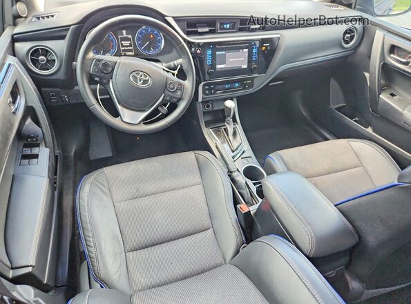 2T1BURHE8HC829997 2017 TOYOTA COROLLA Black წინა პანელის ხედი