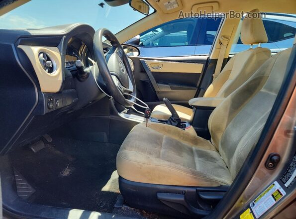 2T1BURHE8HC852440 2017 TOYOTA COROLLA Tan Vista interior delantera