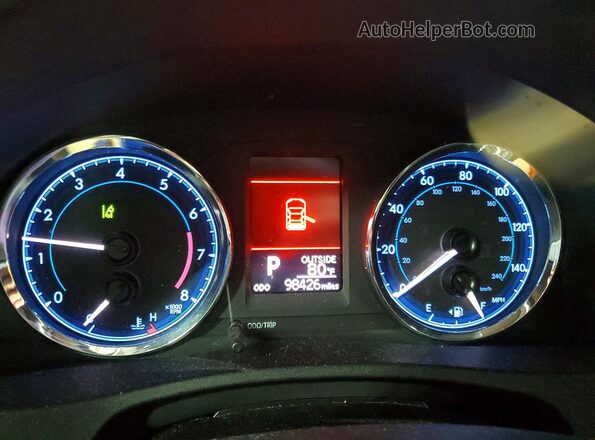 2T1BURHE8HC865866 2017 TOYOTA COROLLA Black Вид щитка приладів
