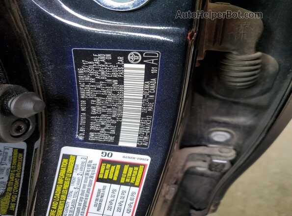 2T1BURHE8HC865866 2017 TOYOTA COROLLA Black Вид наклейки з VIN-кодом